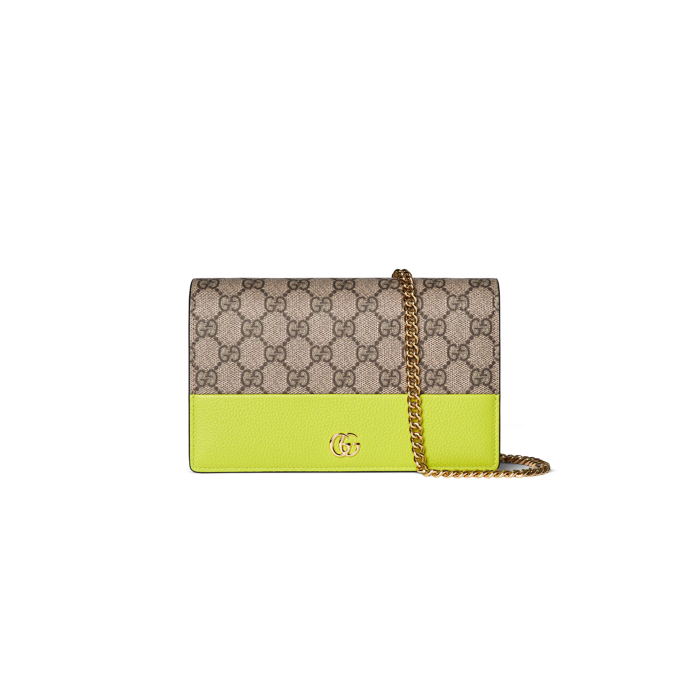 G*u*i gg marmont bi-color wallet on chain 497985 (20*12.5*4cm)